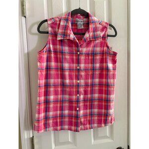 Vintage Tank Top Plaid Cabin Creek